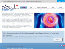 Tablet Screenshot of elexbiotech.com